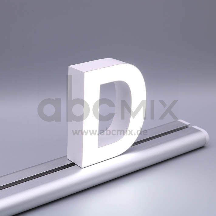 LED Buchstabe Slide D 100mm Arial 6500K weiß