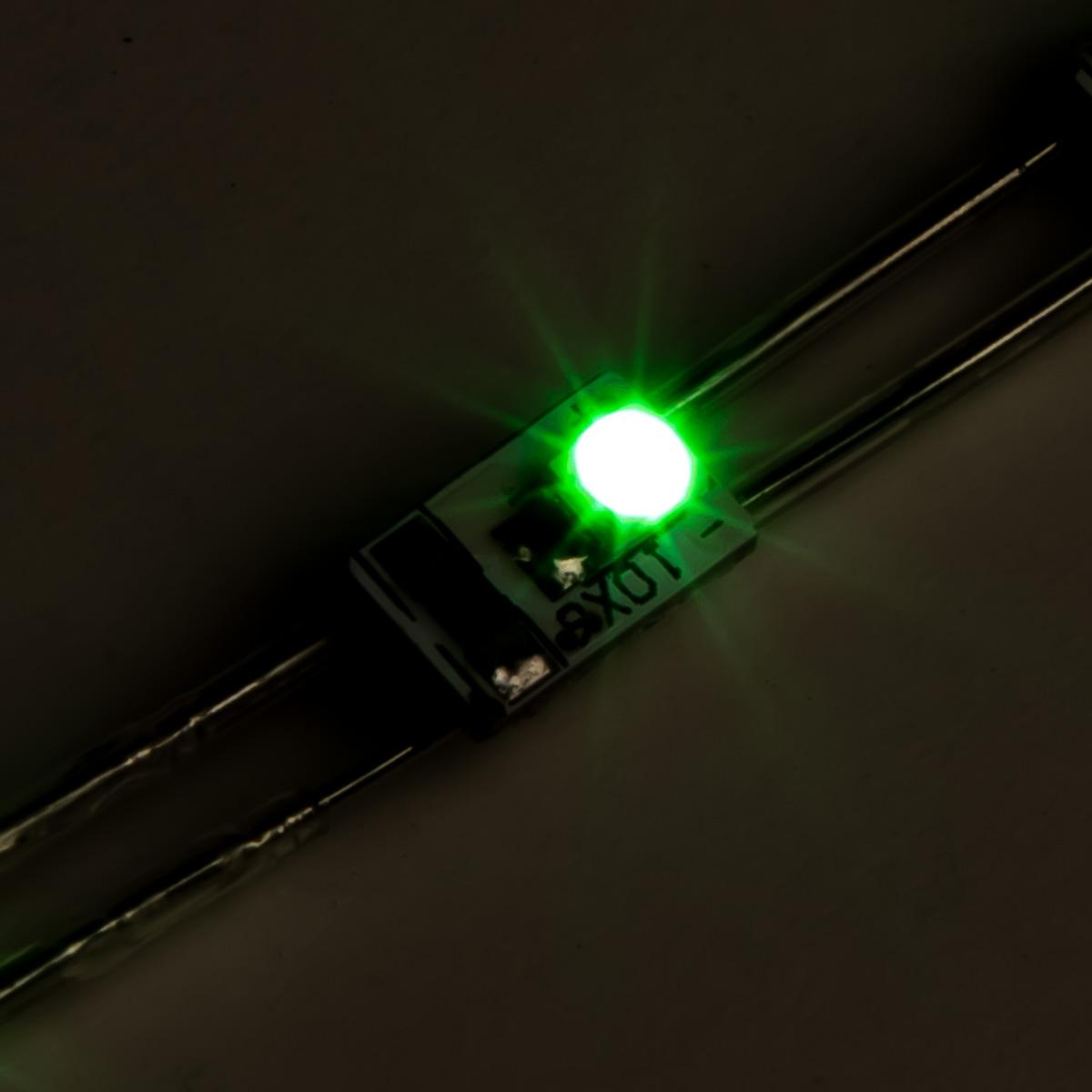 LED Module SMD2835 2 Chip 12V 0,24W 38LED/m 5 Meter - Lichtfarbe: Grün
