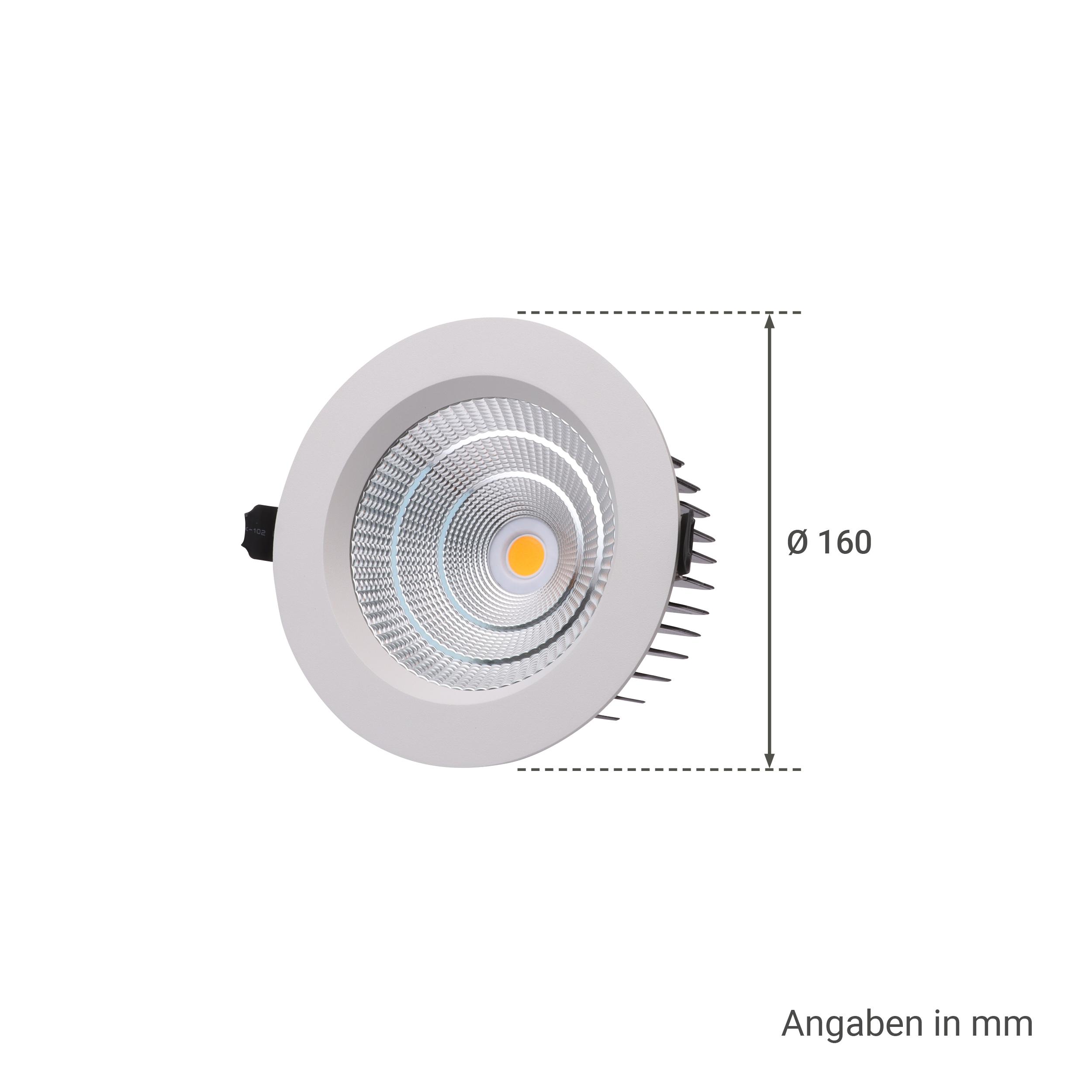 LED Einbaustrahler 60° dimmbar - Ausführung: 30W 4000K