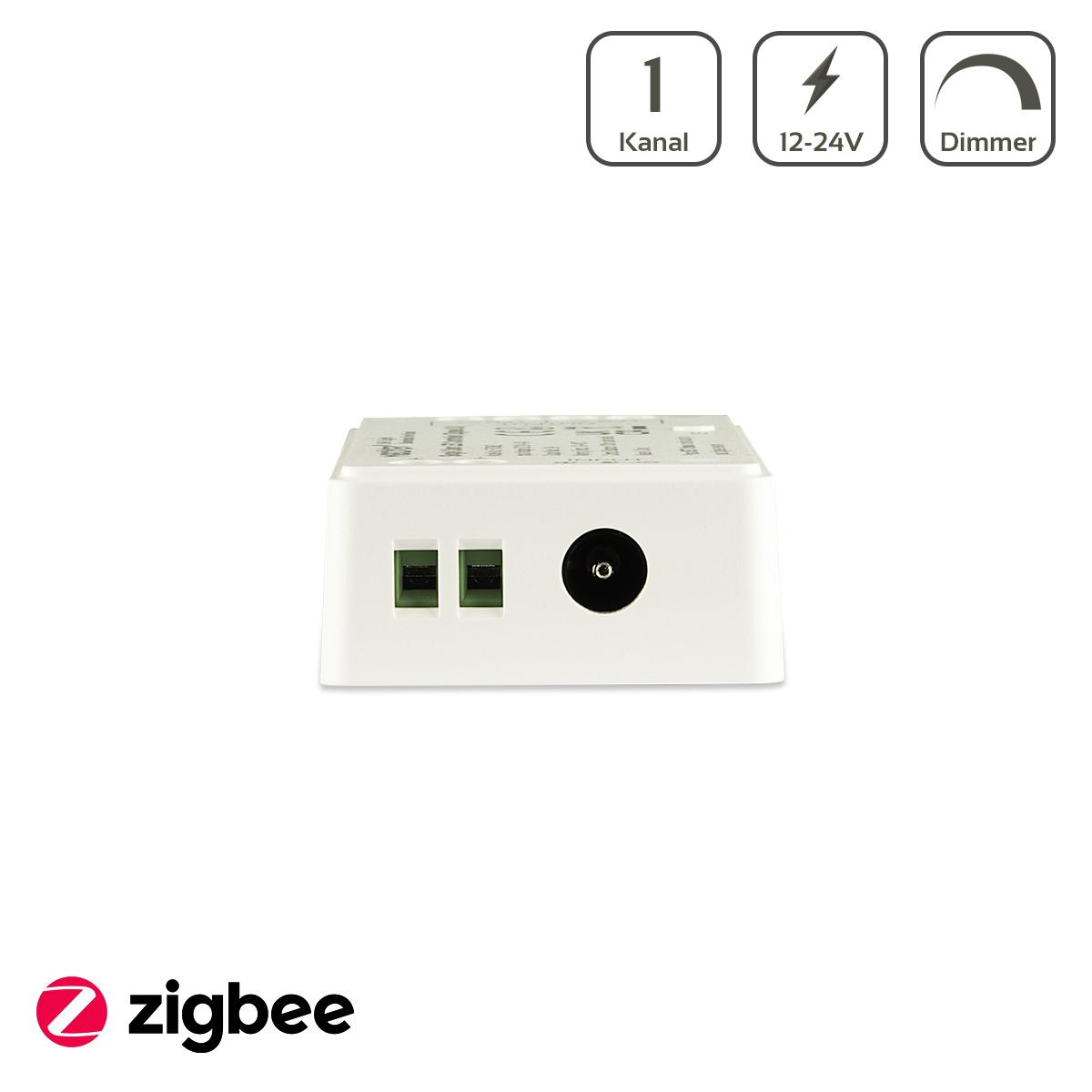 MiBoxer Zigbee 3.0 LED Controller Einfarbig 1 Kanal 12/24V Dimmer LED Strip Panel Steuerung FUT036Z