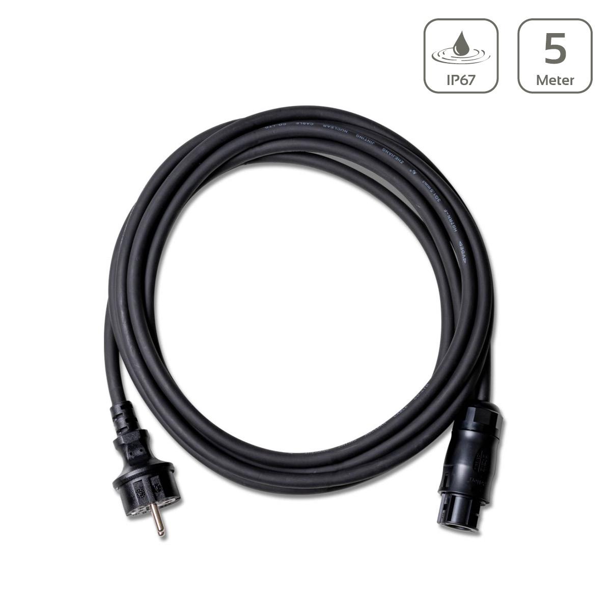 Netz Anschlusskabel 5 Meter Betteri BC01 auf Schuko Steckdose AC Kabel 3×1,5mm² - MwSt: 19% für Geschäftskunden