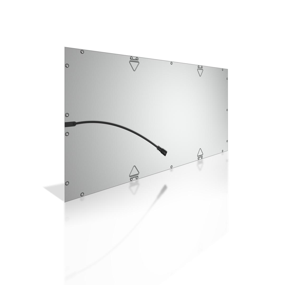 LED Panel 60x30cm 24W Rahmen silbern - Lichtfarbe: Kaltweiß 5500K