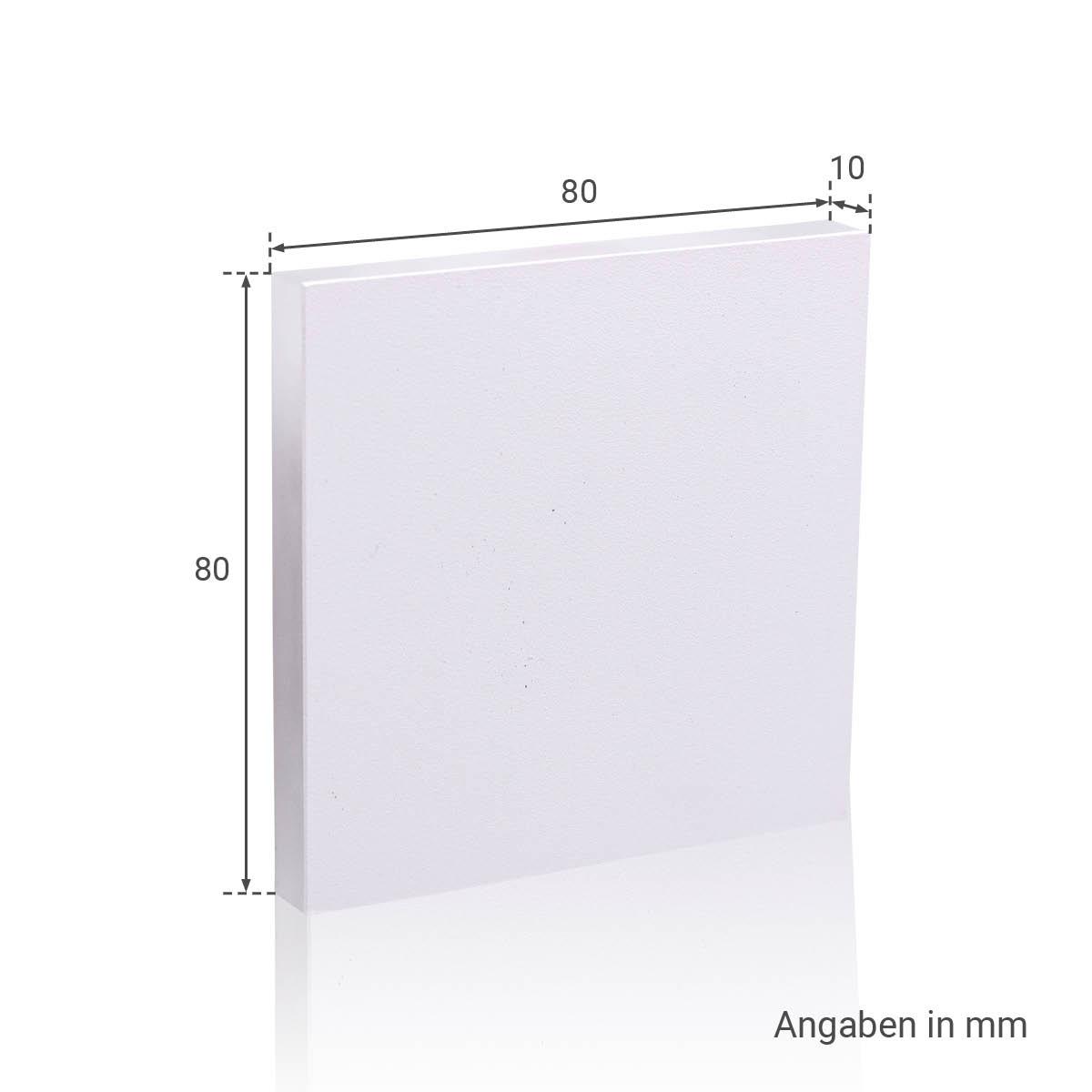 LED Treppenleuchte eckig weiß - Lichtfarbe: Neutralweiß 1,5W - Lichtaustritt: Linea