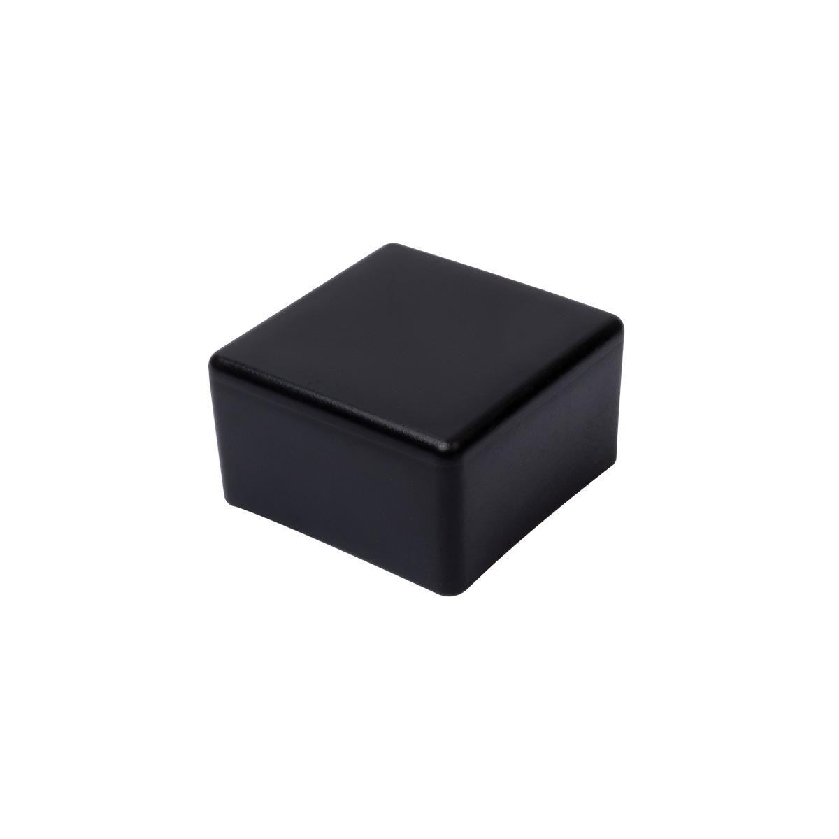 Rechteckkappen 40x40x28mm, schwarz PE (Polyethylen) - MwSt: 0% NUR für Privatkunden