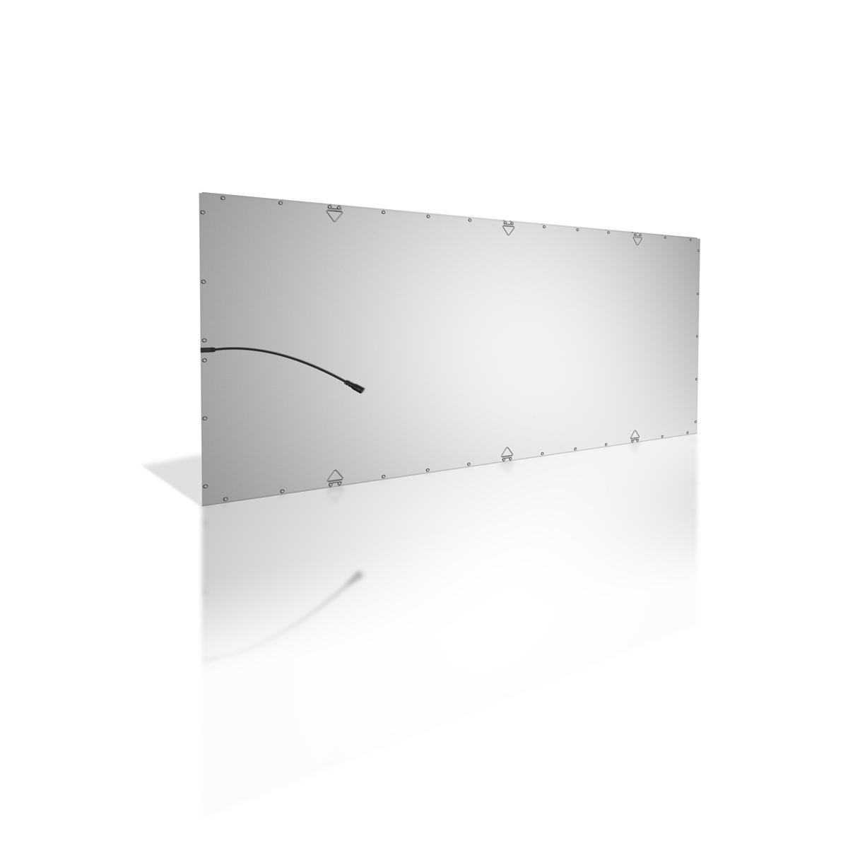 LED Panel 120x60cm 60W Rahmen silber - Lichtfarbe: Warmweiß 3000K