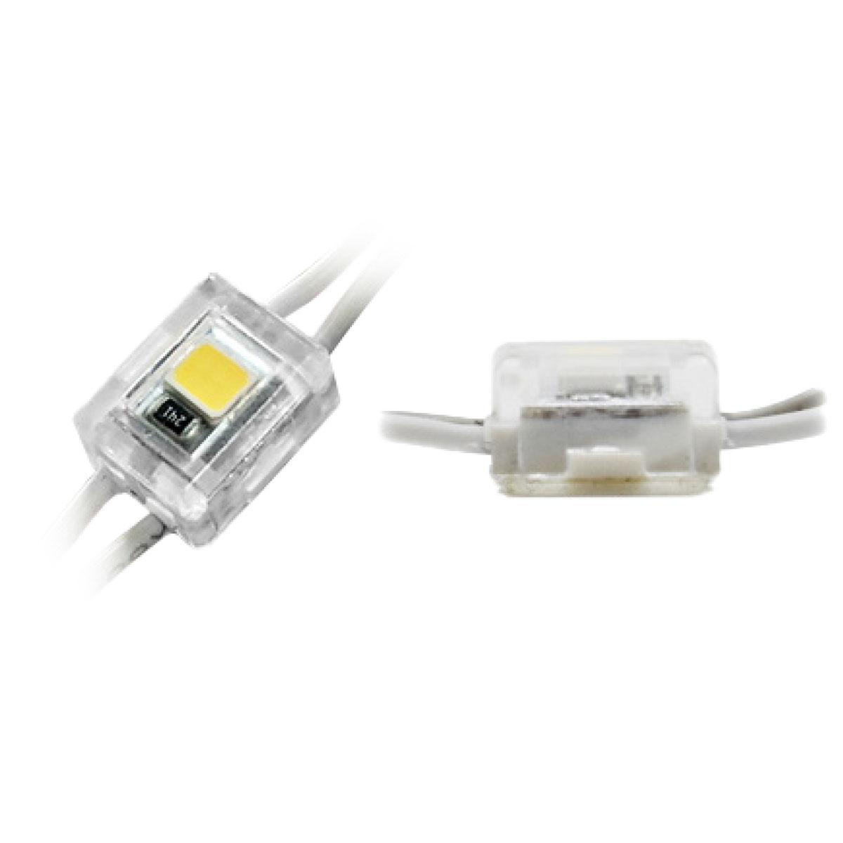 LED Modul SMD 2835; Selbstklebend; Transparent; 0,2W; DC12V; 6500K; CRI:70; 120°; IP67