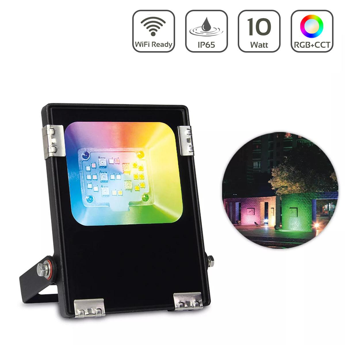 MiBoxer RGB+CCT LED Außenstrahler WiFi Farbwechsel Fluter - Ausführung: 10W FUTT05