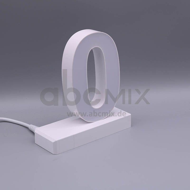 LED Buchstabe Click 0 für 125mm Arial 6500K weiß