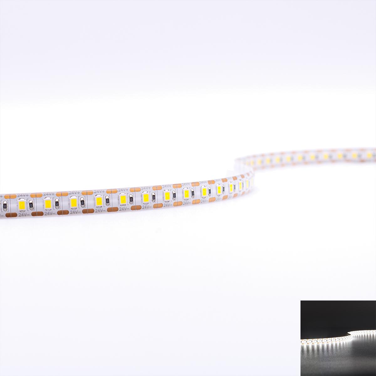 Single Cut 24V LED Streifen 5M 15W/m 120LED/m 8mm - Lichtfarbe: Neutralweiß 4000K - Schutzart: IP65