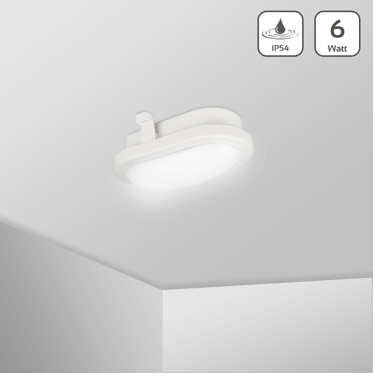 LED Feuchtraumleuchte 6W 420lm 5000K IP54