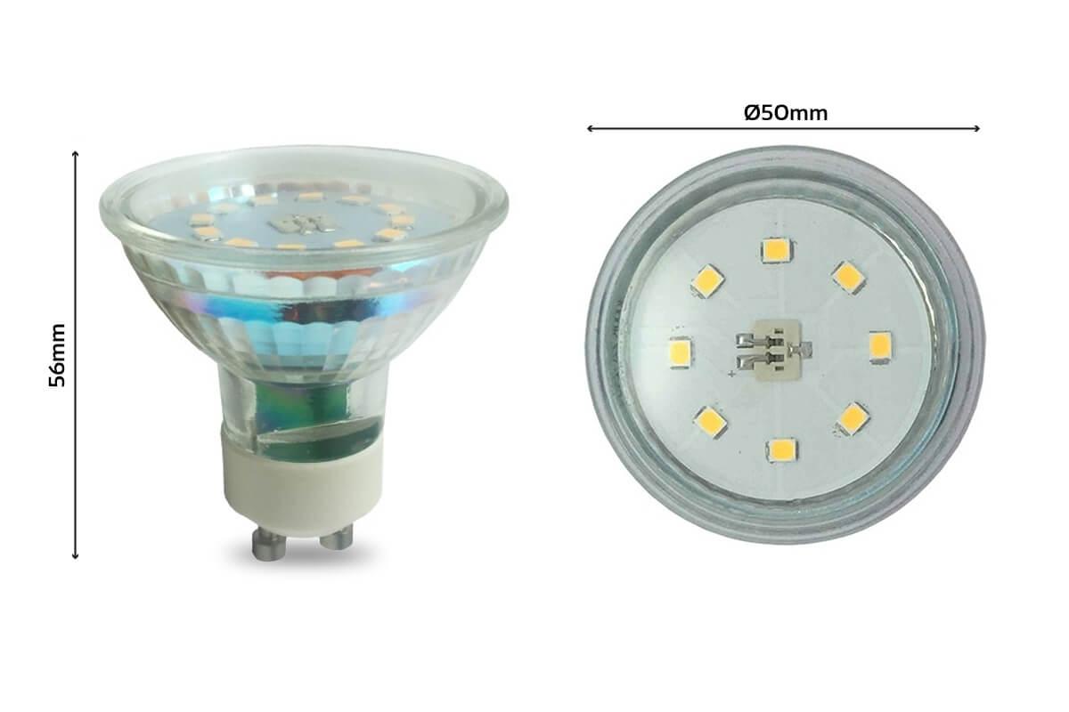 LED Spot GU10 5W 420lm 110° - Lichtfarbe: Warmweiß 2700K