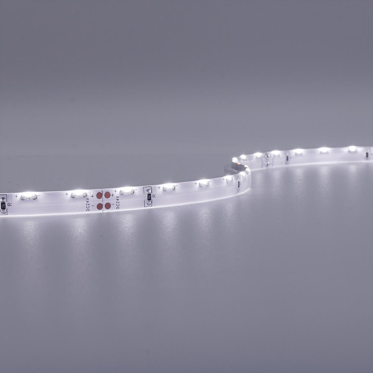 SideView 24V LED Streifen 10M 5W/M 60LED/M 8mm - Lichtfarbe: Kaltweiß 6000K - Schutzart: IP65