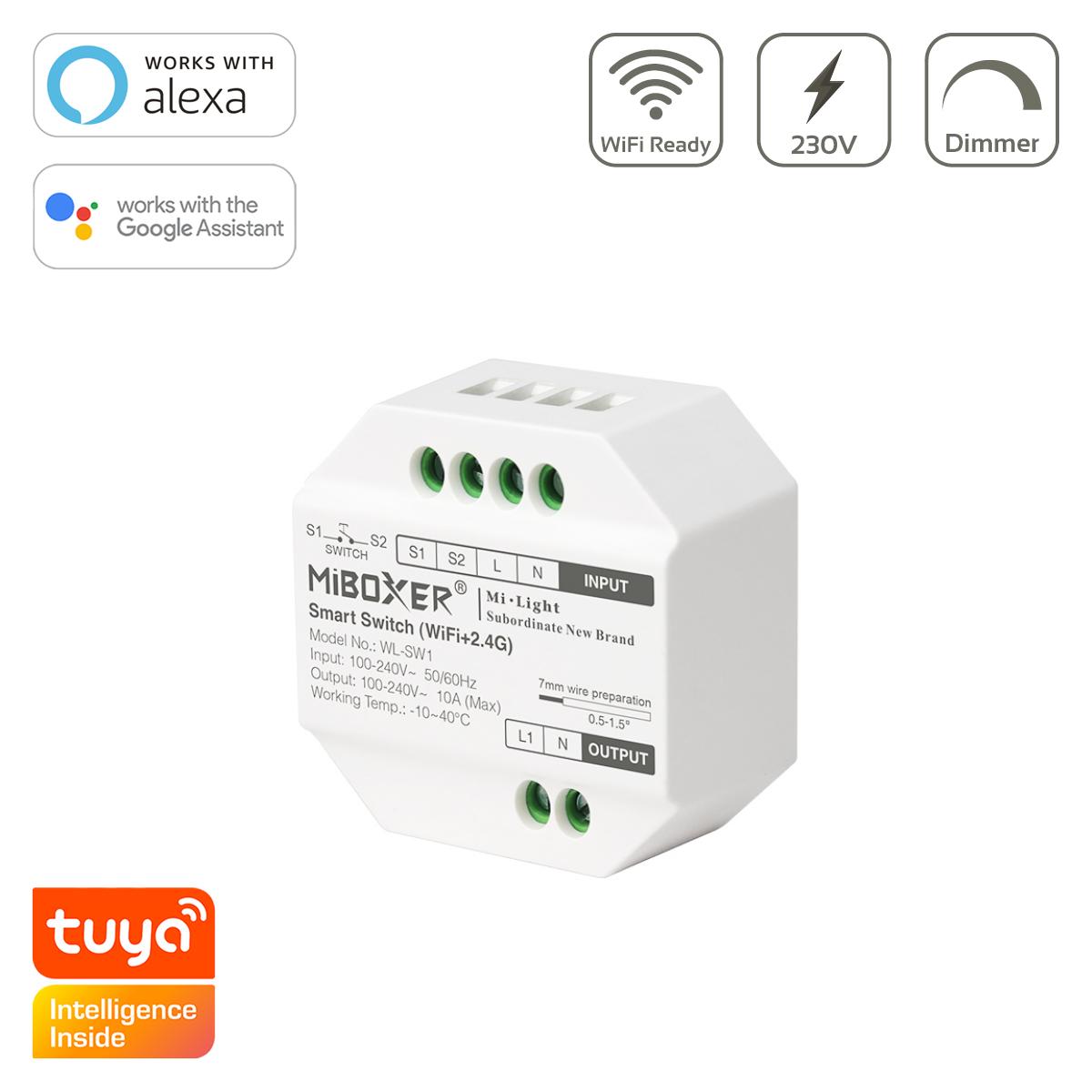 MiBoxer Smart Switch 10 A WiFi + RF WL-SW1