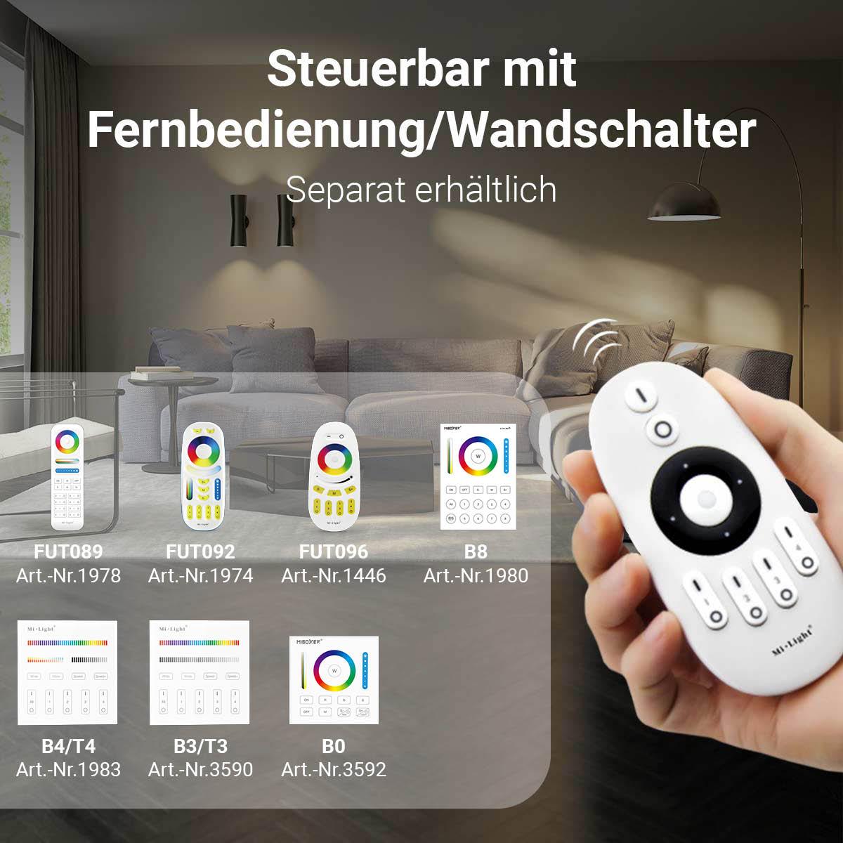 MiBoxer RGB+CCT Smart WiFi LED Controller 5 Kanal 12/24V WiFi Alexa Google Steuerung WL5