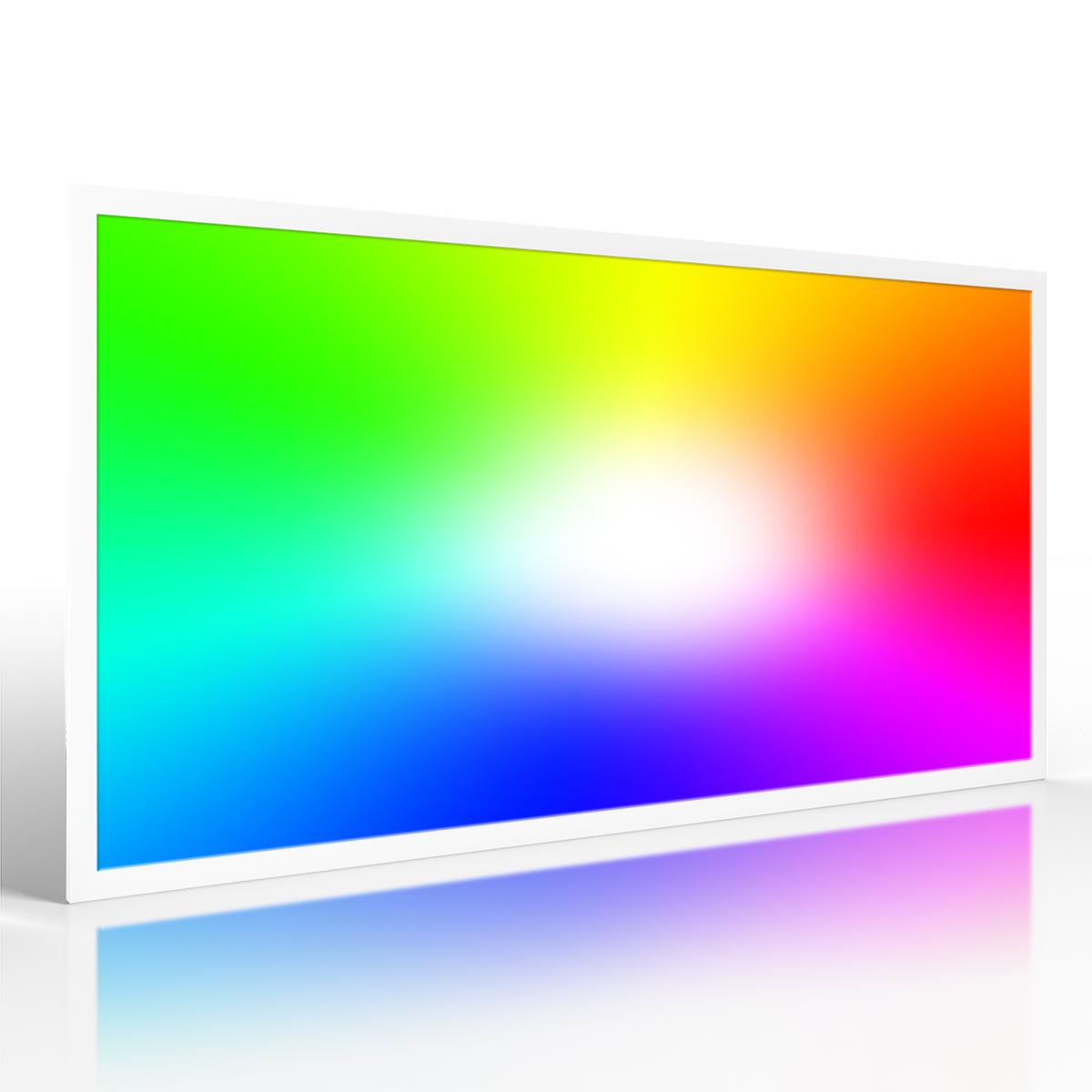 RGB+CCT LED Panel Pro 120x60cm 60W 24V Rahmen weiß