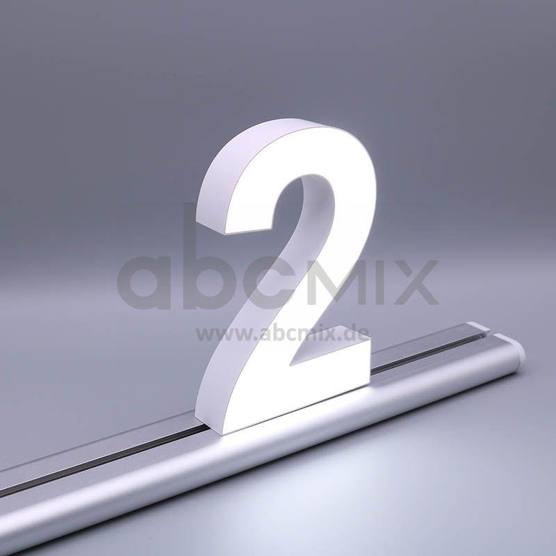 LED Buchstabe Slide 2 für 150mm Arial 6500K weiß