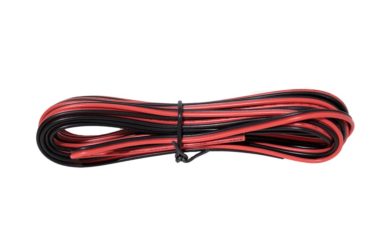 Kabel 5 Meter 2-adrig Rot/Schwarz 0,50mm² 20AWG