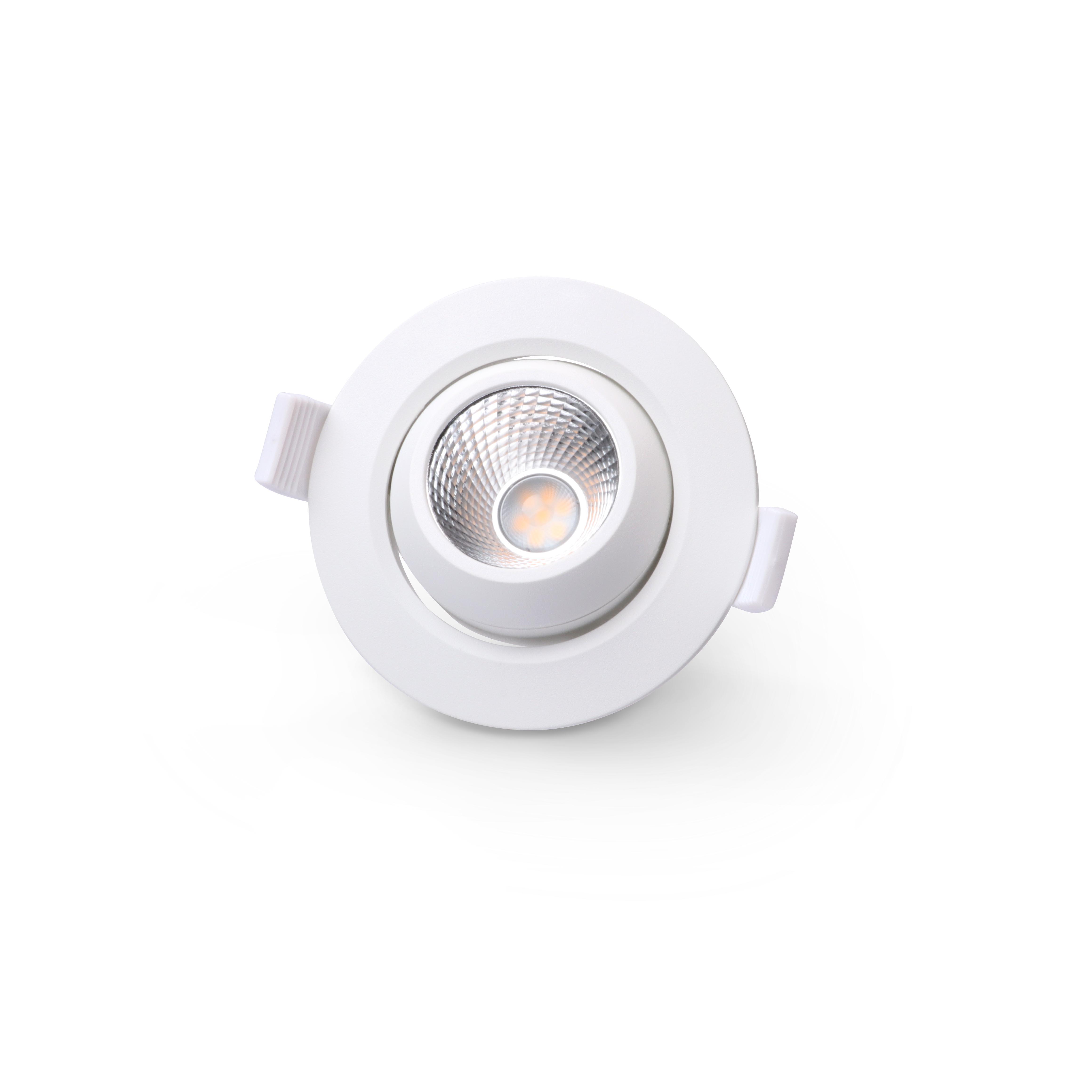 LED Einbaustrahler + Reflektor 5W Ø85mm 40° IP20 - Lichtfarbe: Warmweiß 3000K