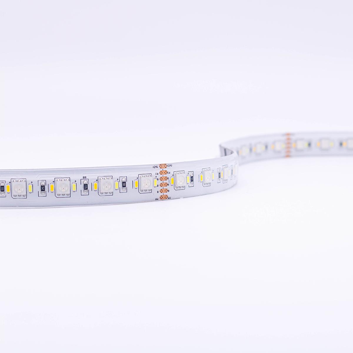 Strip 24V LED Streifen 5M 25,5W/m 180LED/m 15mm - Lichtfarbe: RGB+CCT - Schutzart: IP54