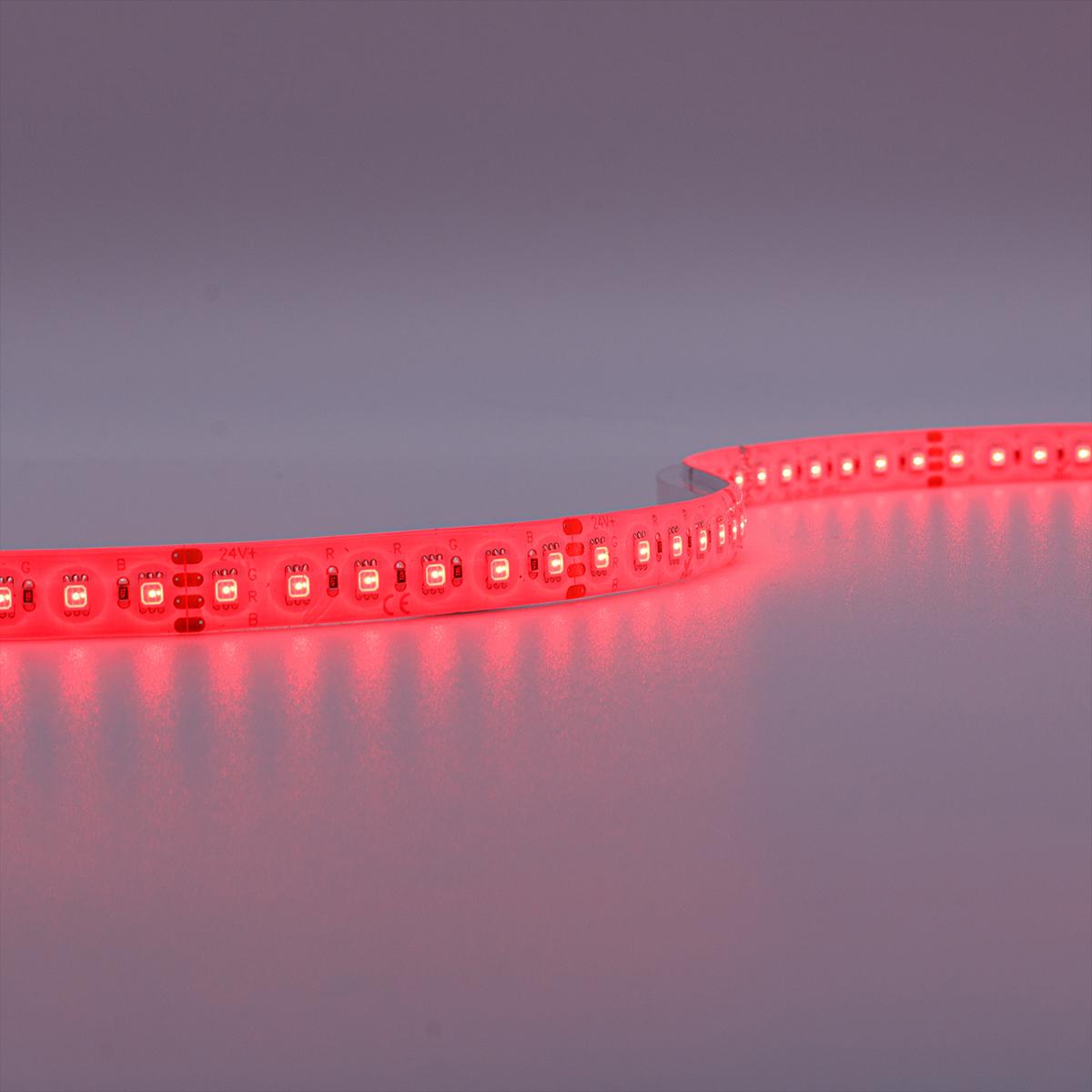 HighLumen 24V LED Streifen 5M 18W/m 120LED/m 10mm Farbwechsel - Lichtfarbe: RGB - Schutzart: IP65