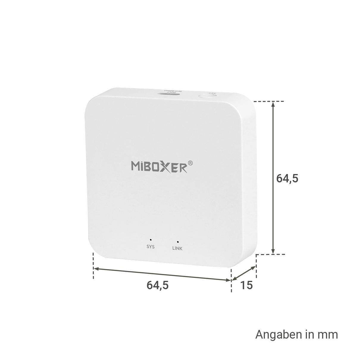 MiBoxer WiFi 2.4GHz Bridge Alexa und Google Sprachsteuerung Gateway WL-Box2