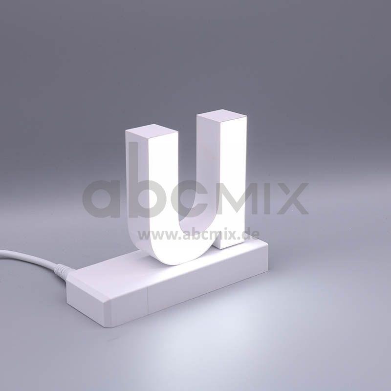 LED Buchstabe Click u für 125mm Arial 6500K weiß