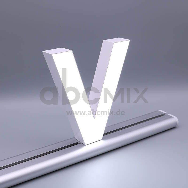 LED Buchstabe Slide V 150mm Arial 6500K weiß