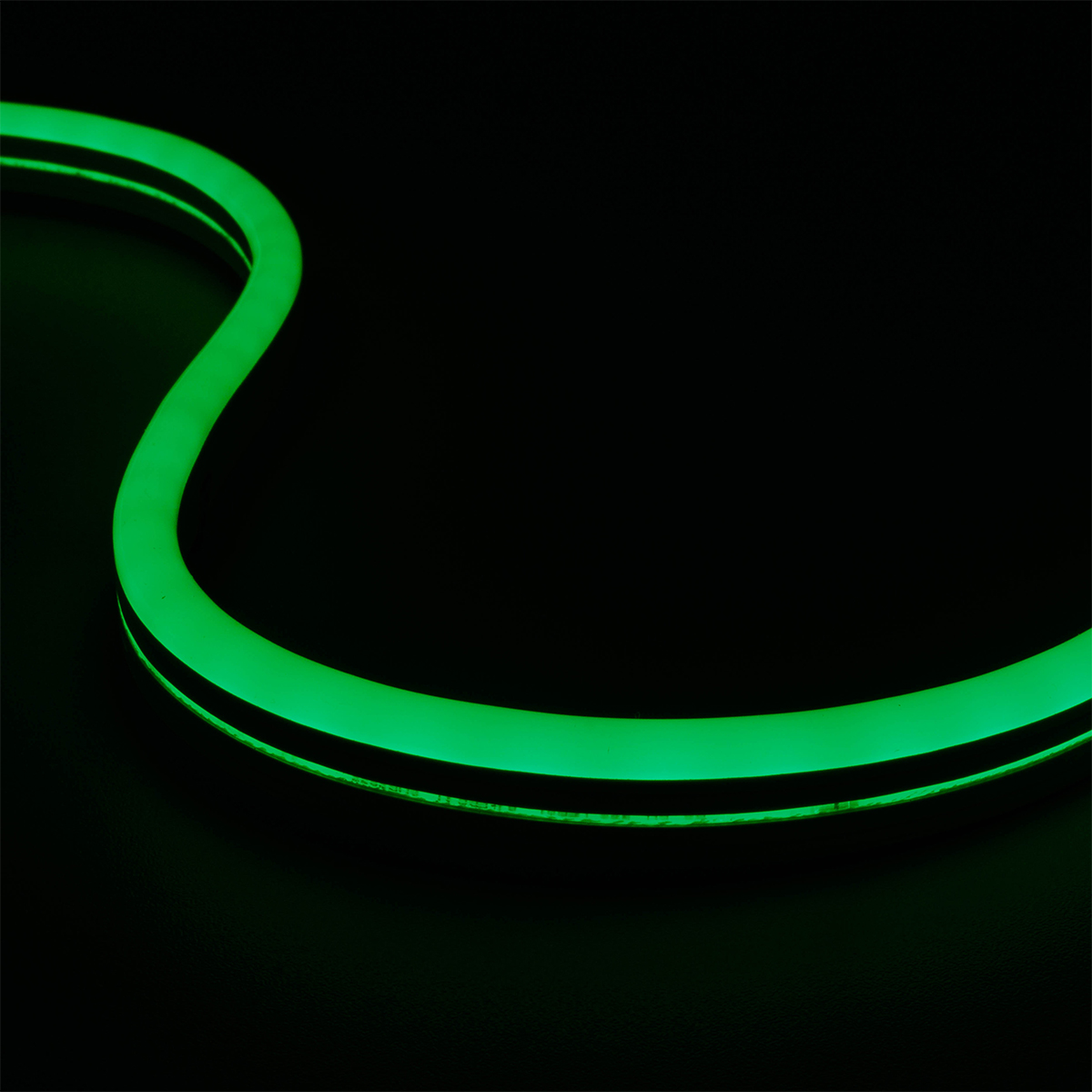 Neon 24V LED Streifen 5M 10W/m 84LED/m 7mm - Lichtfarbe: Grün - Schutzart: IP65