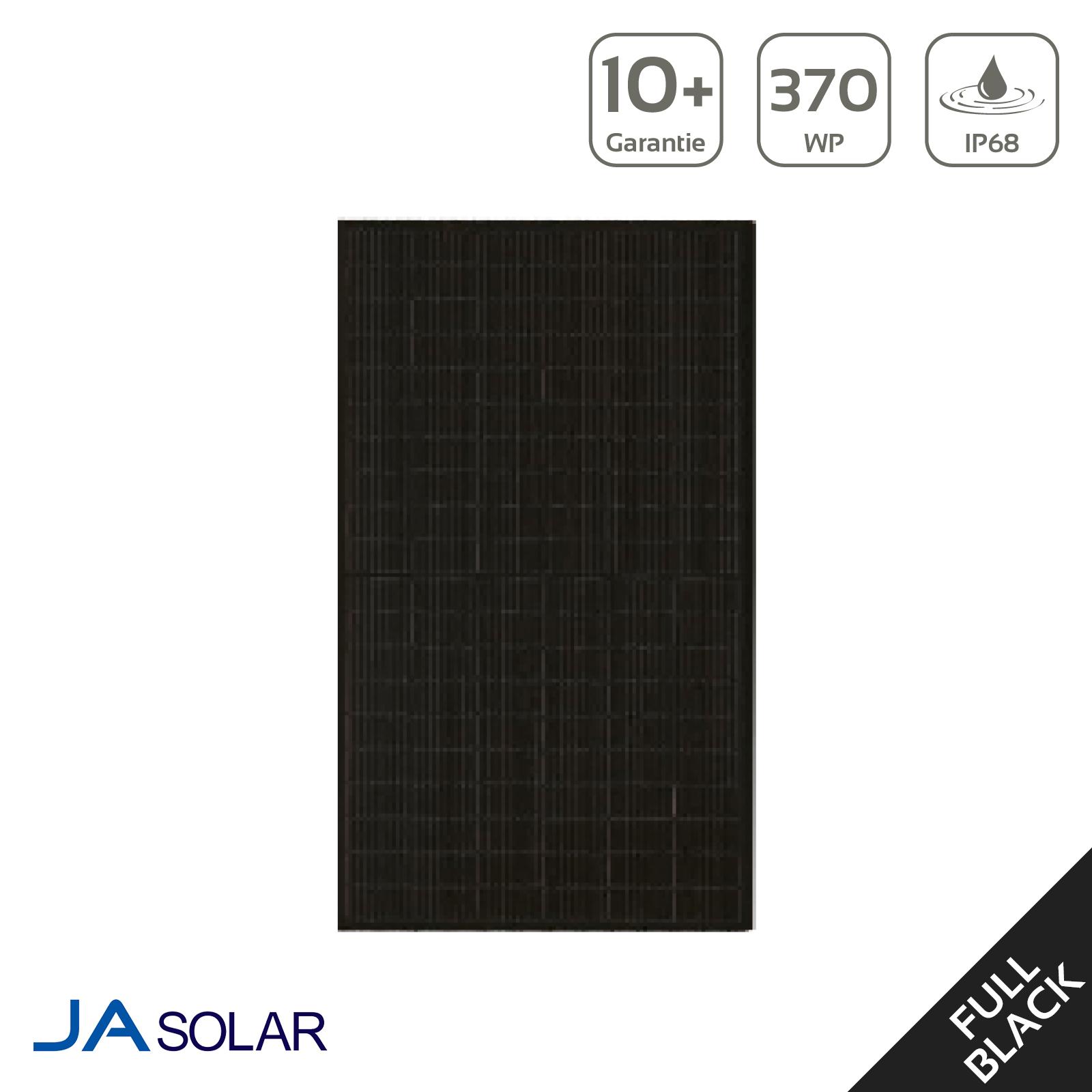 JASolar 370 Watt Full Black Photovoltaikmodul JAM60S21-370MR - MwSt: 0% NUR für Privatkunden