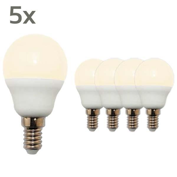 5 x LED Lampe Tropfen E14 3.5W matt 2900K