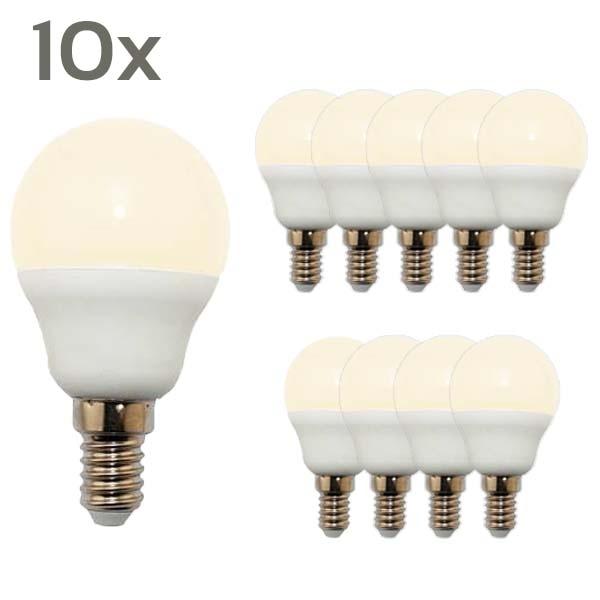 10 x LED Lampe Tropfen E14 3.5W matt 2900K