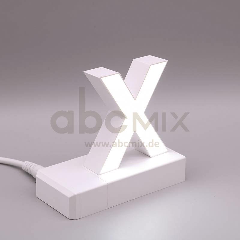 Leuchtbuchstabe EasyClick X 75mm Arial 4000K weiß