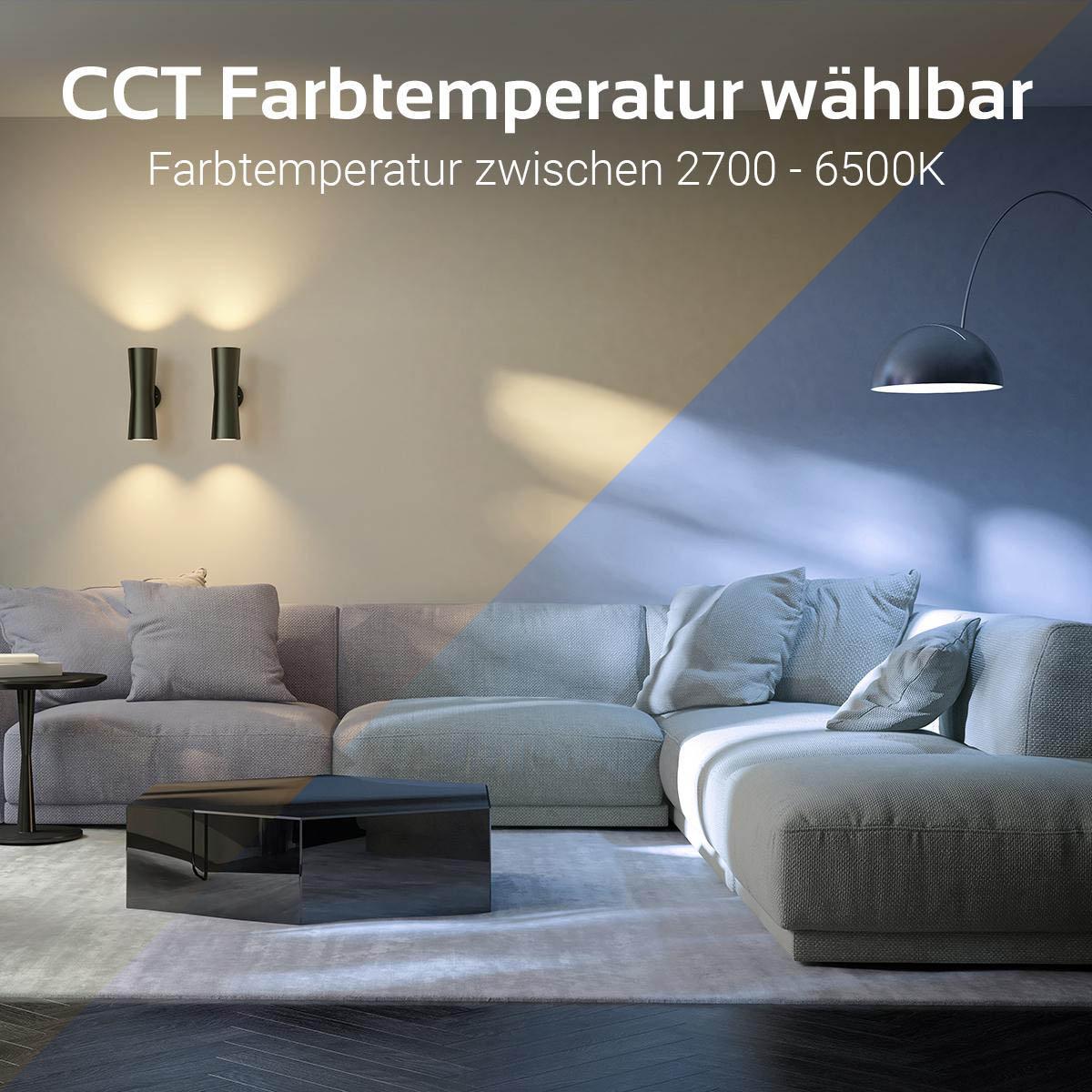 MiBoxer 24W RGB+CCT LED Wallwasher 99cm WiFi Fassadenstrahler 24V IP66 RL5-24