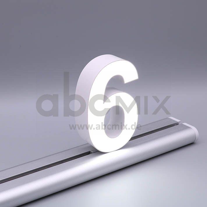 LED Buchstabe Slide 6 für 100mm Arial 6500K weiß