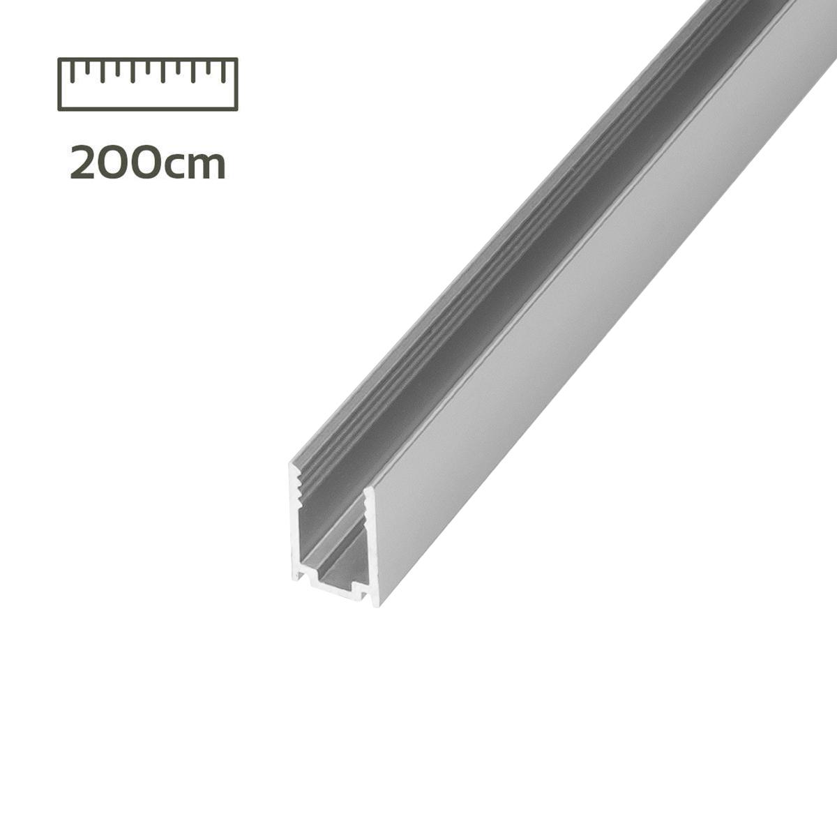 U-Profil 200cm für Neon LED Strip 6x12mm Aluminium-Profil