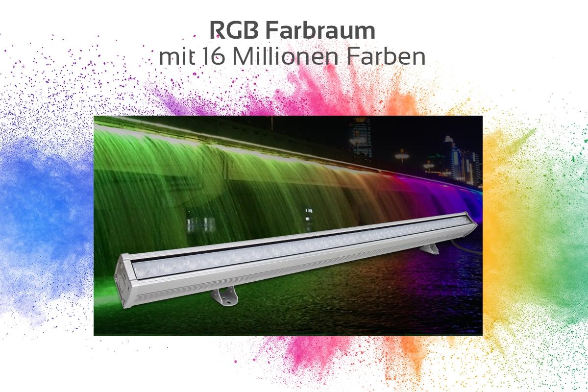 MiBoxer RGB+CCT LED Wallwasher WiFi Fassadenstrahler 230V IP66 - Ausführung: 24W 100cm RL1-24