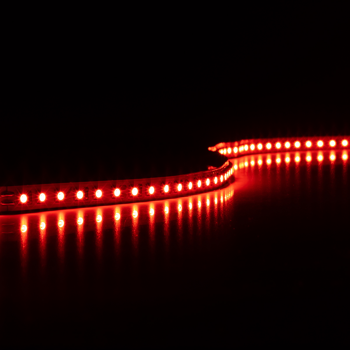 Strip 24V LED Streifen 5M 9,6W/m 120LED/m 8mm - Lichtfarbe: Rot - Schutzart: IP20