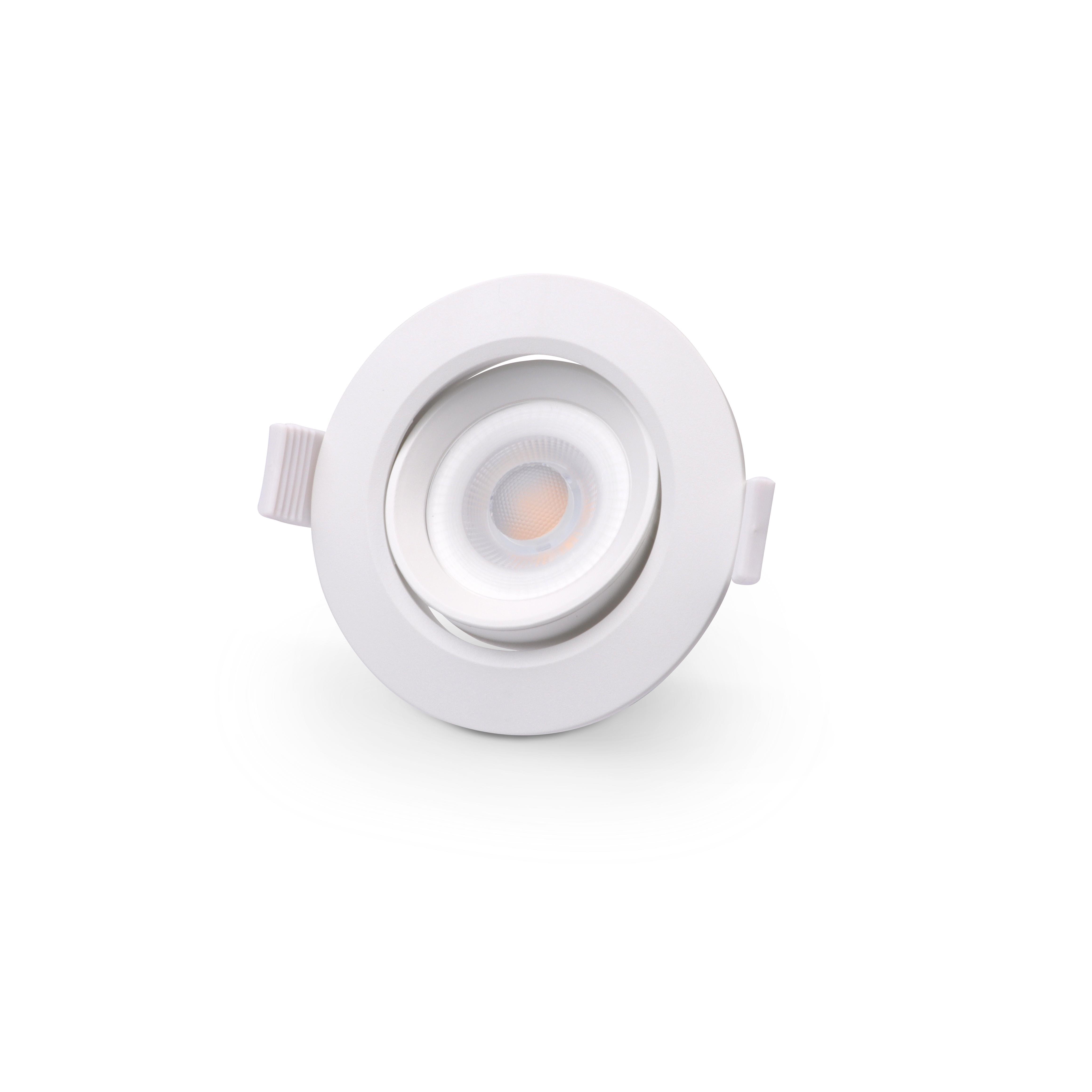 LED Einbaustrahler schwenk 5W Ø85mm 40° weiß - Lichtfarbe: Warmweiß 3000K