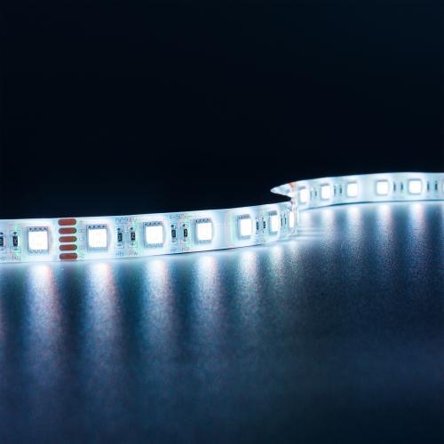 Strip 24V LED Streifen 5M 15W/m 60LED/m 12mm Farbwechsel - Lichtfarbe: RGB+4000K - Schutzart: IP65
