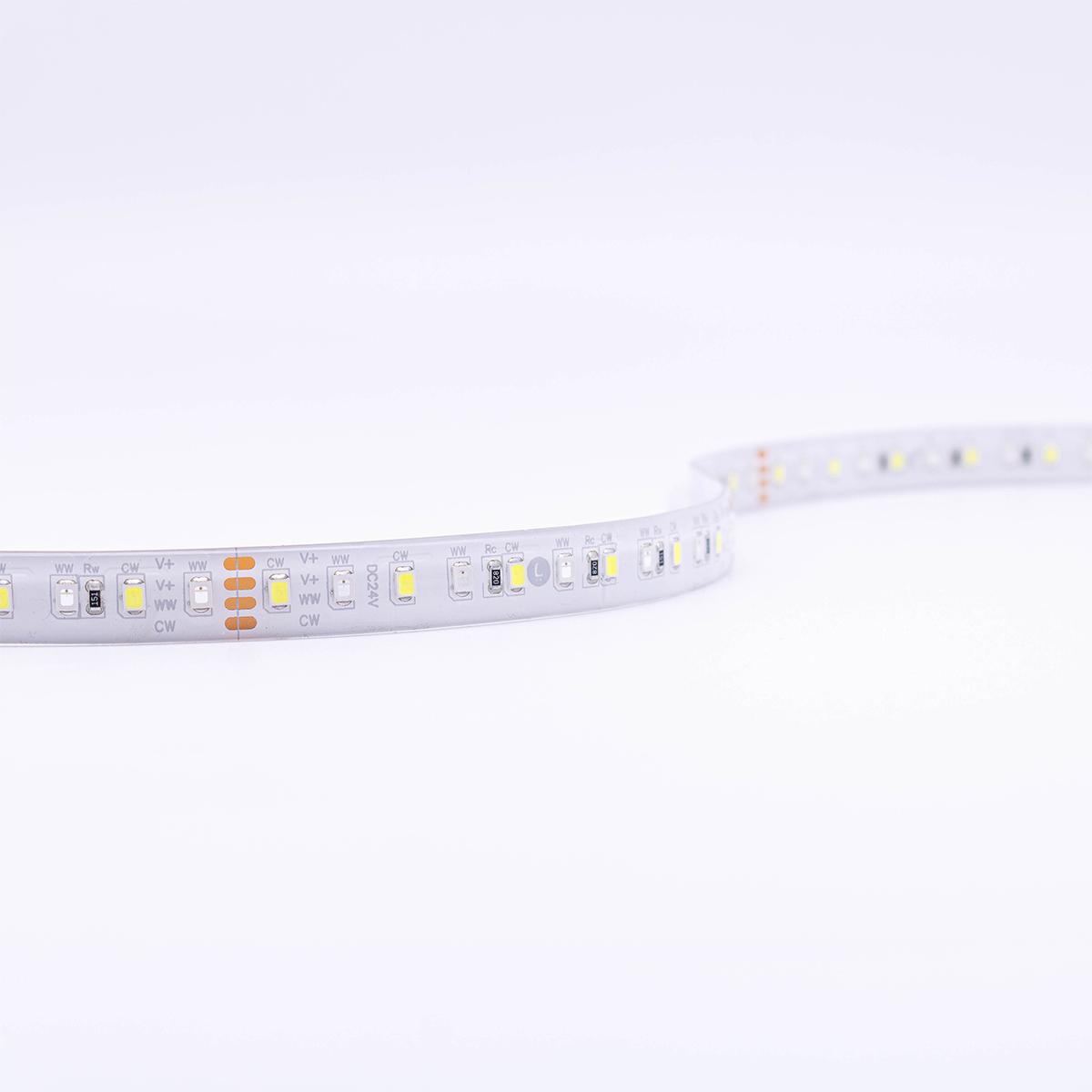 Strip Full Spectrum 24V LED Streifen 5M 18W/m 120LED/m 12mm - Lichtfarbe: CCT 2300-6000K - Schutzart: IP65