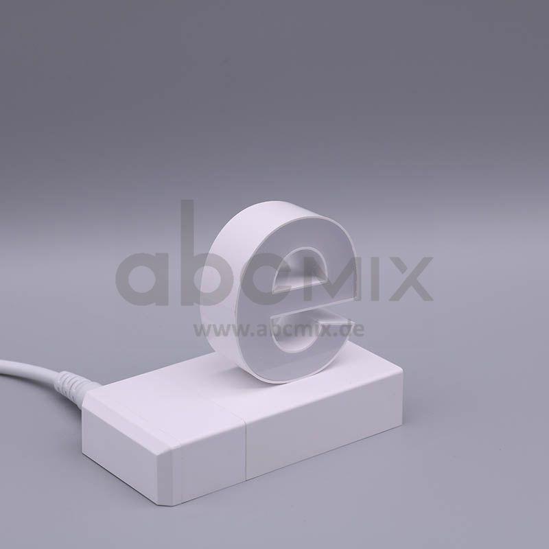 LED Buchstabe Click e für 75mm Arial 6500K weiß