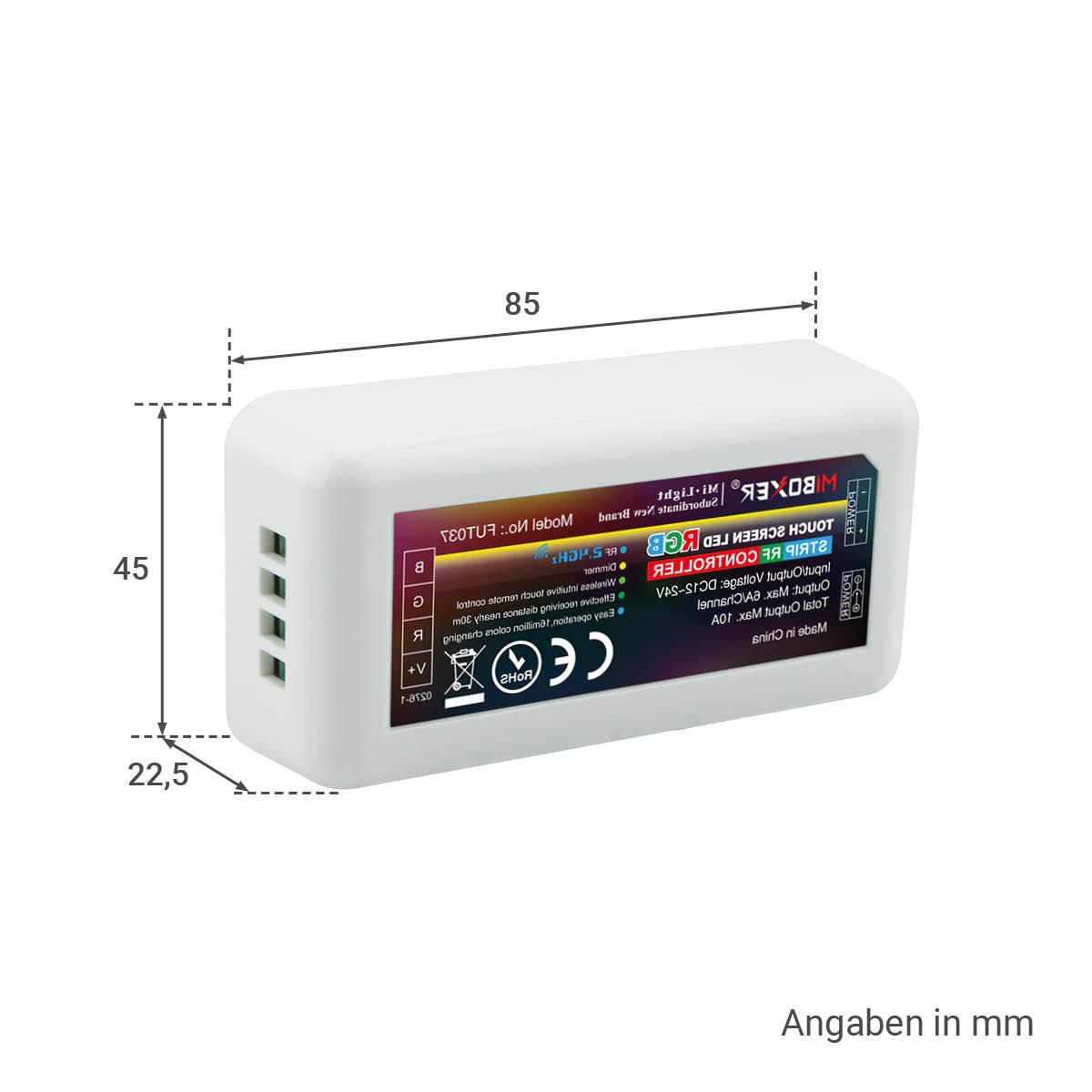 MiBoxer RGB LED Controller 3 Kanal 12/24V Multifunktion LED Strip Panel Steuerung FUT037