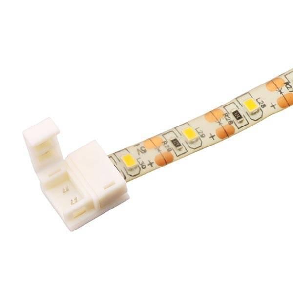 LED Strip Schnellverbinder 2-polig 8mm für silikon-ummantelte Strips