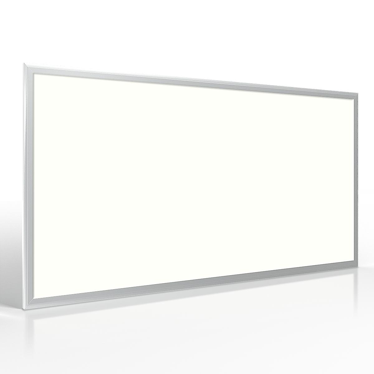 LED Panel 120x60cm 60W Rahmen silber - Lichtfarbe: Neutralweiß 4000K