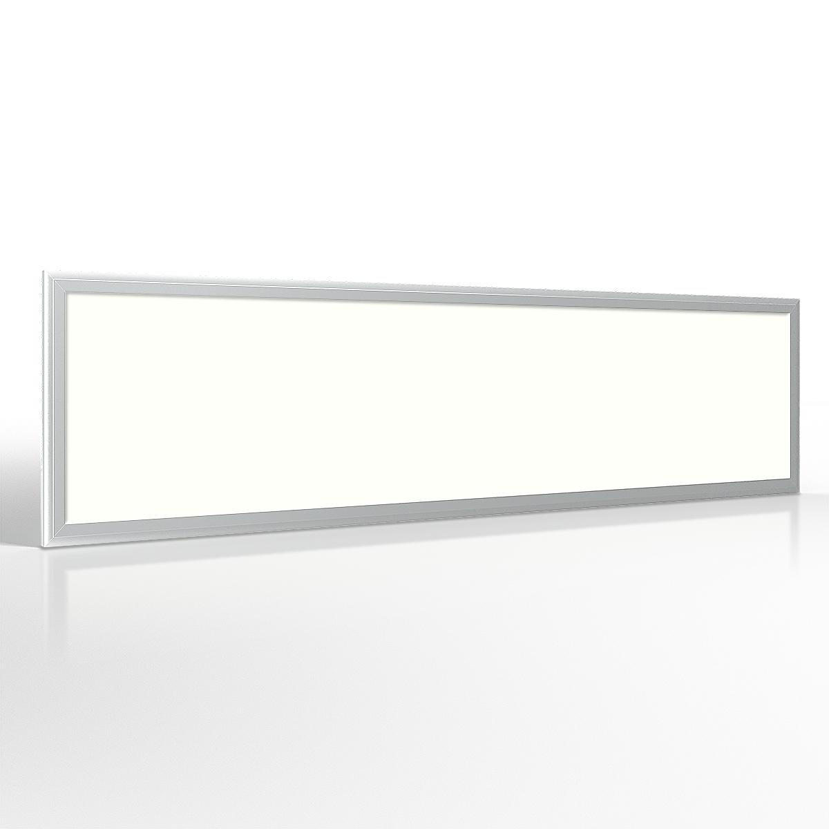 LED Panel 120x30cm 40W Rahmen silber - Lichtfarbe: Neutralweiß 4000K