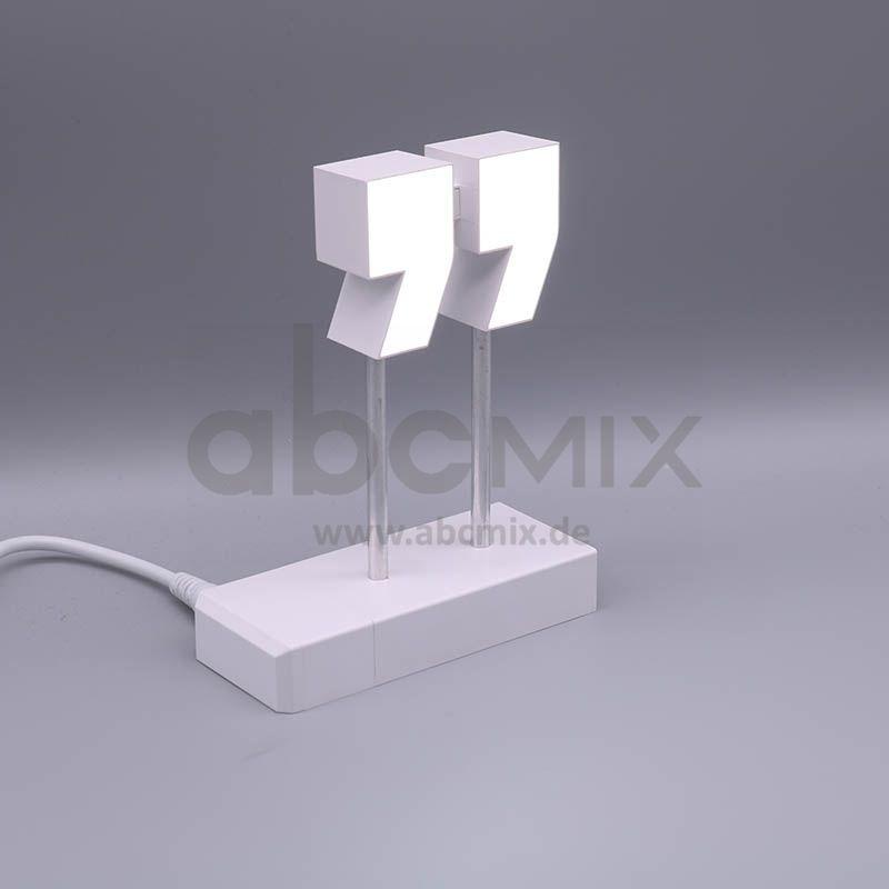 LED Buchstabe Click " Anführungszeichen für 125mm Arial 6500K weiß