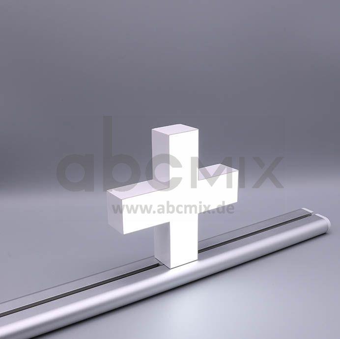 LED Buchstabe Slide + Pluszeichen für 200mm Arial 6500K weiß