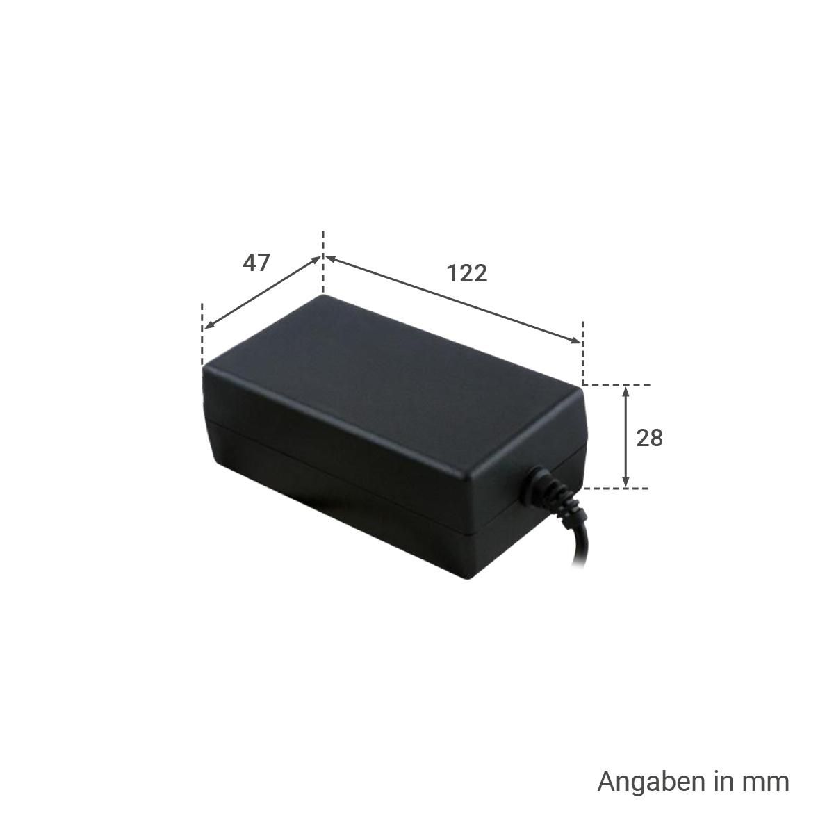 Tischnetzteil schwarz 84W 24V 3.5A Hohlstecker 5.5/2.1mm EU-Plug Festspannung 