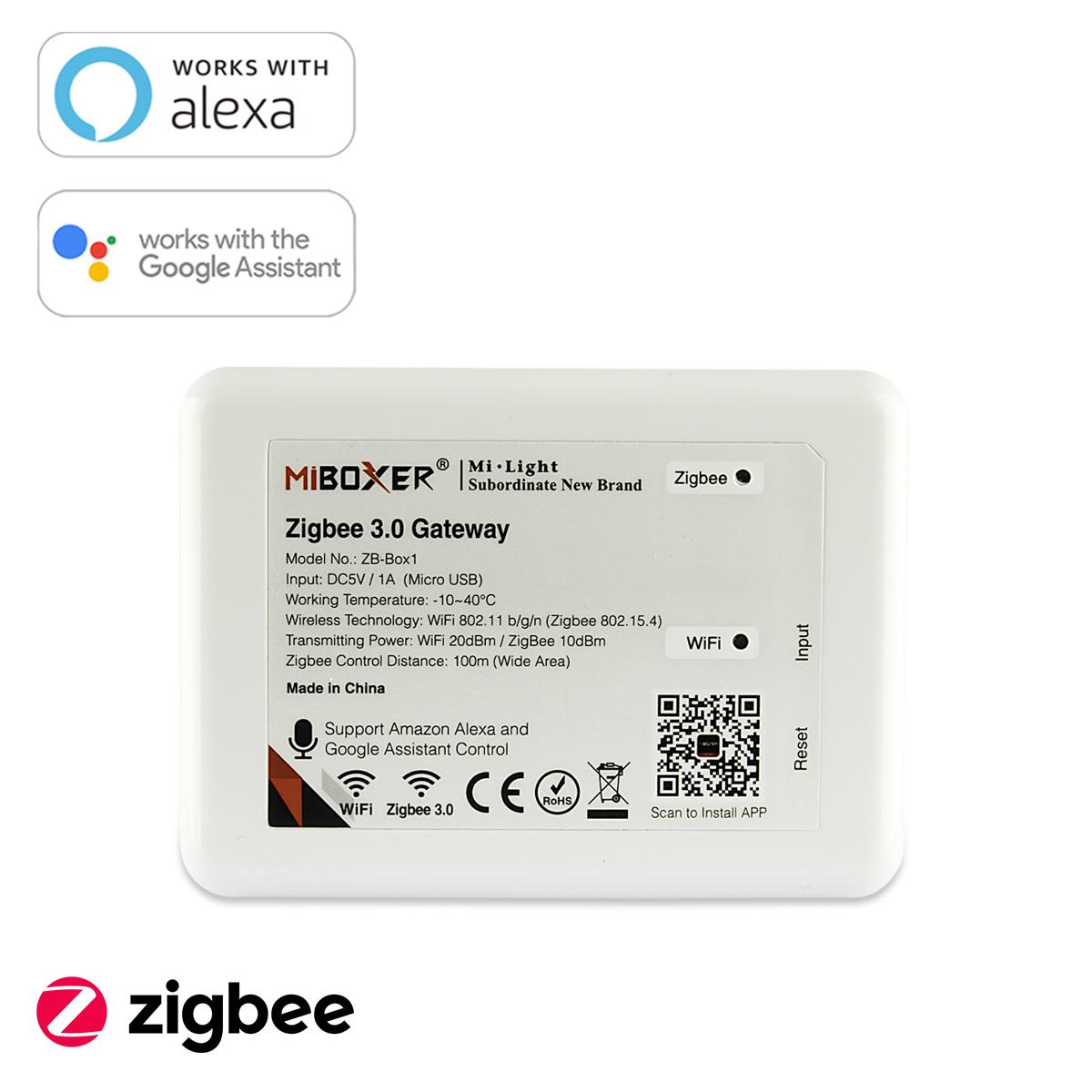 MiBoxer Zigbee 3.0 Wireless Gateway / Hub / Bridge ZBBOX1