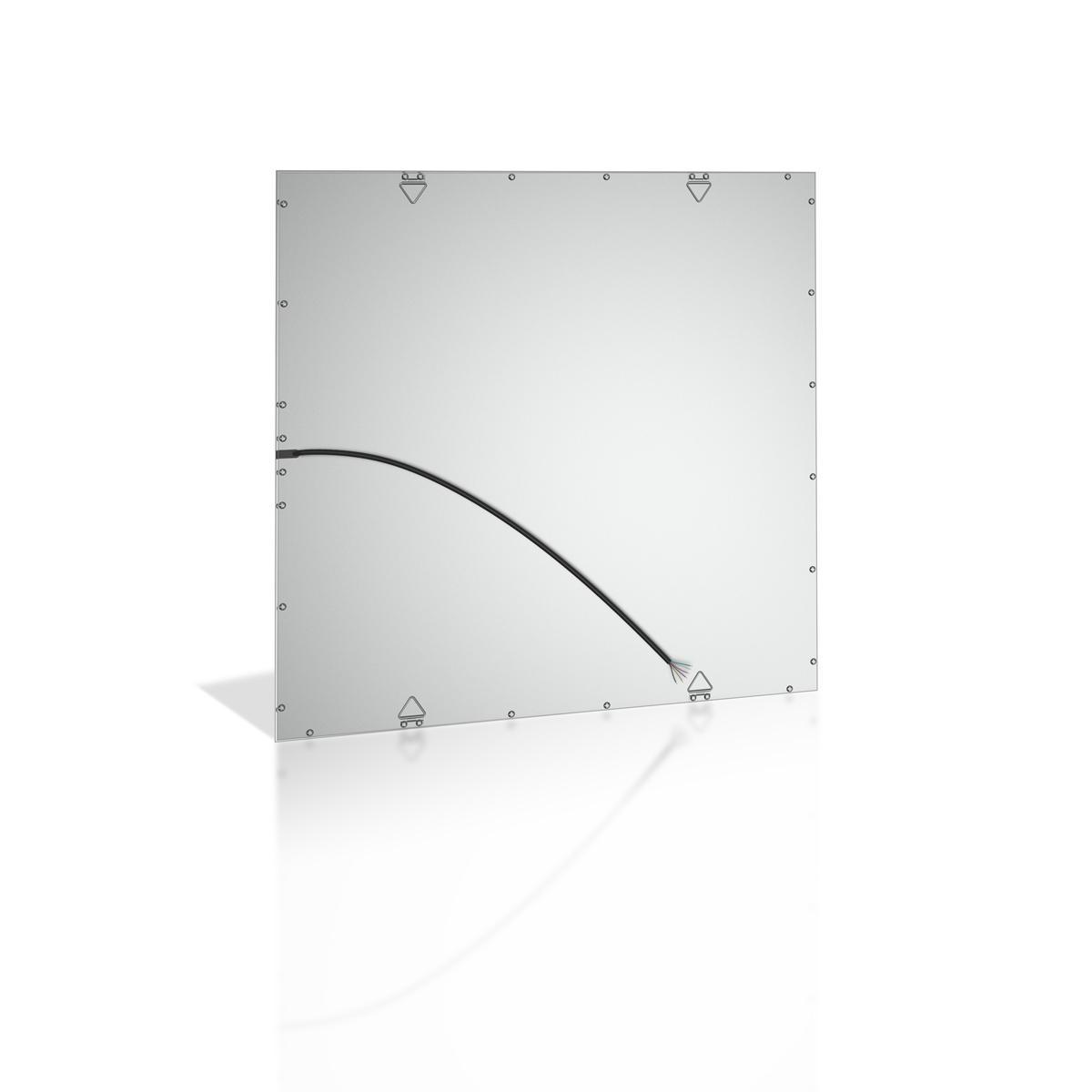 RGB+CCT LED Panel 62x62cm inkl. MiBoxer Smarthomesteuerung 48W 24V Rahmen weiß - Panelmontage: Seilabhängung 1 Meter
